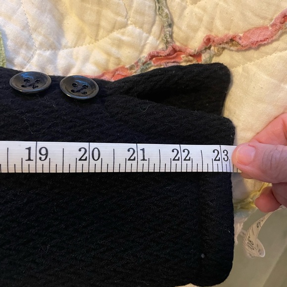 Soia & Kyo Wool Pea Coat Jacket Belted Women's Petite Small Black - Picture 13 of 15